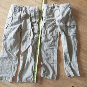 Kid's Cargo Pants-- 2 pair -- Land's End Brand, nearly new